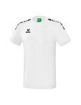Erima Freizeit-Trainings Tshirt Essential 5-C - Baumwollmix - weiss/schwarz Herren